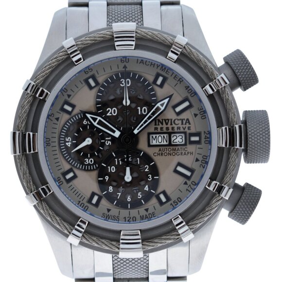 Men's 50mm Invicta Reserve Bolt Automatic SW500 Brown Dial Watch! Ref: 0969! - Picture 1 of 8